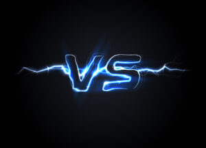 versus-vs-logo-battle-headline-template-sparkling-lightning-design-isolated-illustration-on-black-background-vector